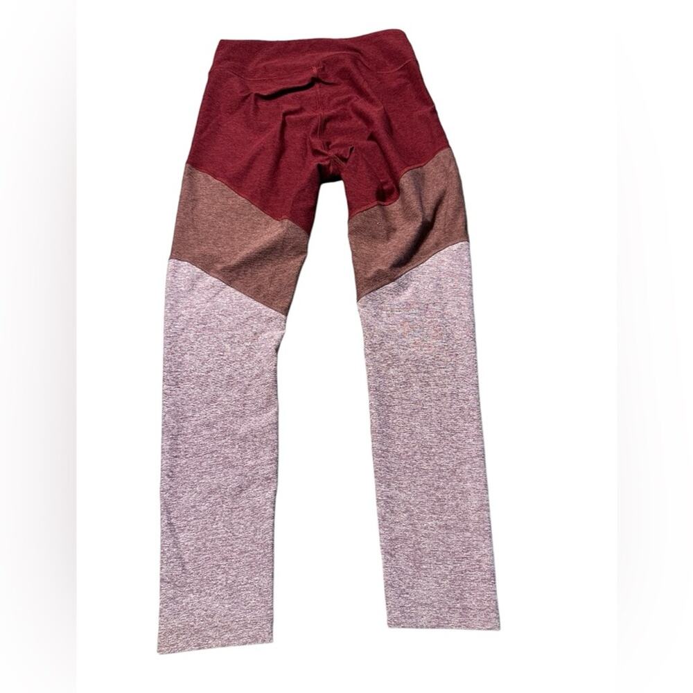Outdoor Voices Red and Pink Colorblock Leggings size Medium